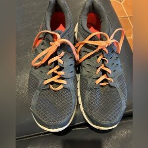Nike Womens Revolution Gray/Orange Running Shoes Sneakers Size 10